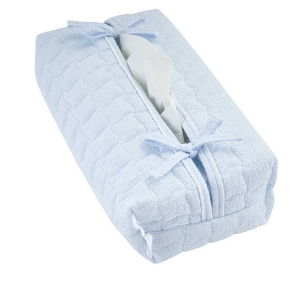 Hoes voor kleenex-doos - Gewatteerd Blue garden party