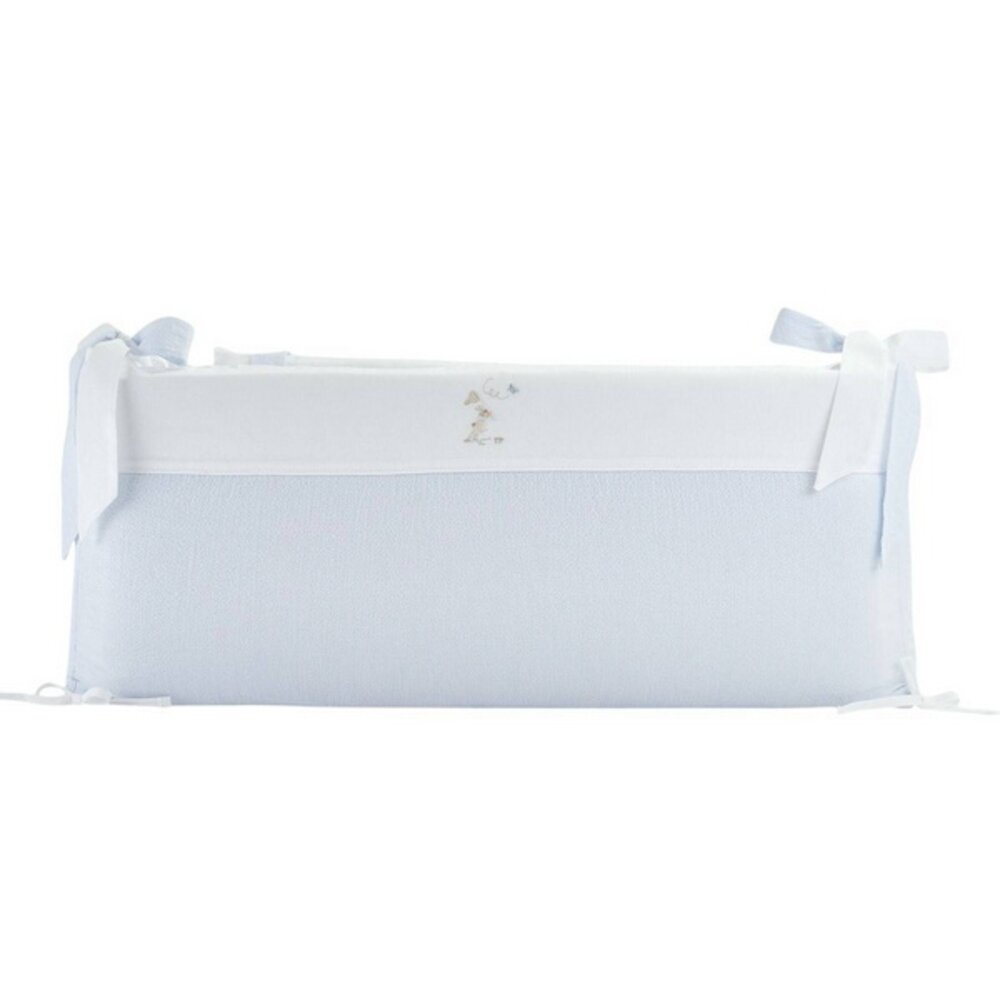 Bedbeschermer 60cm - Katoen (60x60x60cm) H:30cm Blue garden party
