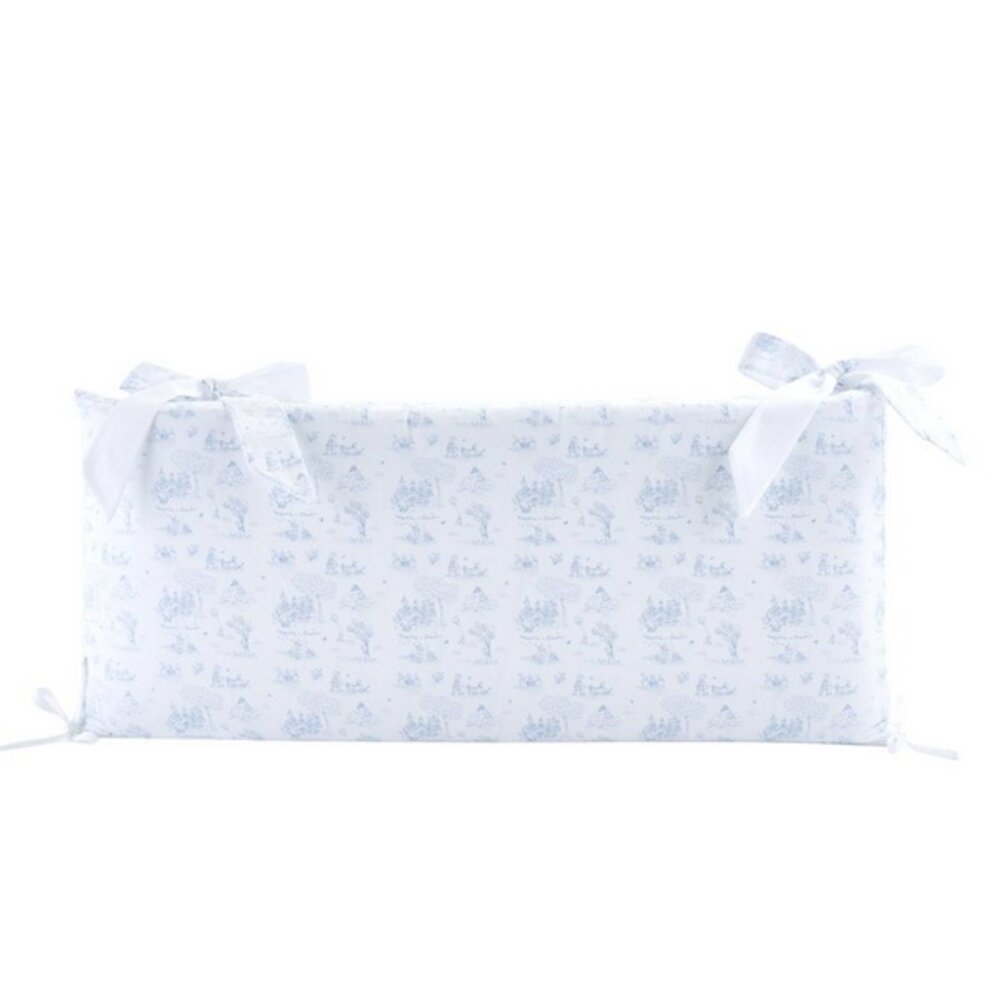 Bedbeschermer 70cm - Katoen (70x70x70cm) H:30cm ge Blue garden party