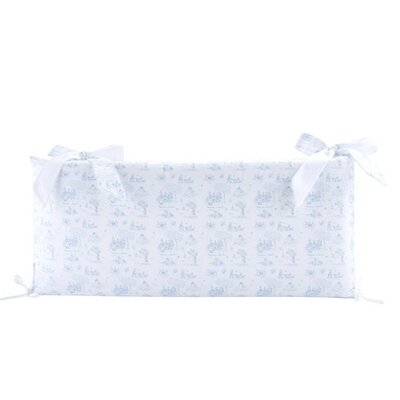 Bedbeschermer 70cm - Katoen (70x70x70cm) H:30cm ge Blue garden party
