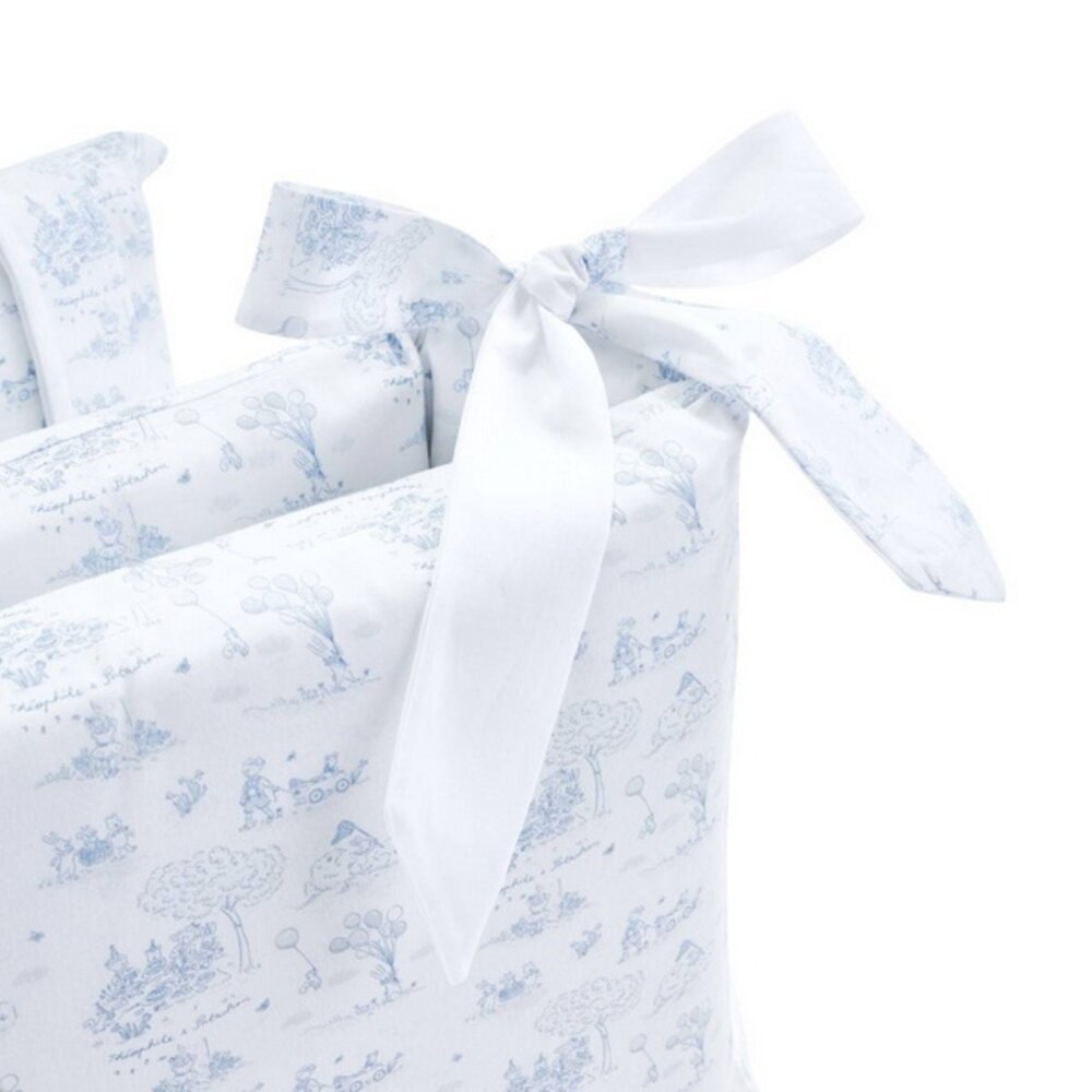 Bedbeschermer 70cm - Katoen (70x70x70cm) H:30cm ge Blue garden party