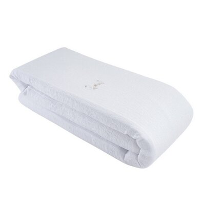 Bedbeschermer 210 cm - Gewafeld H: 23 cm Blue garden party