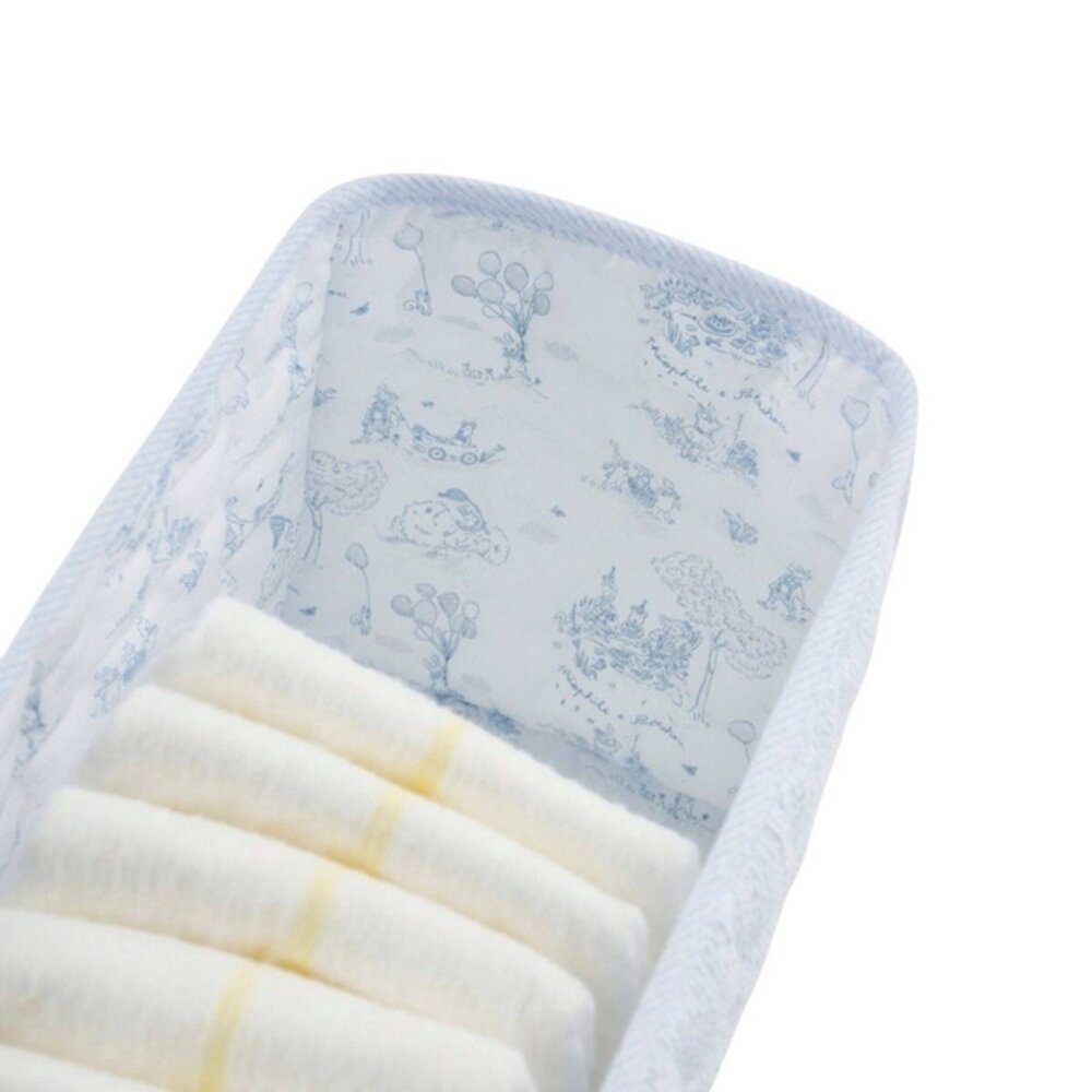 Verzorgingsmand voor luiers - Gewatteerd Blue garden party