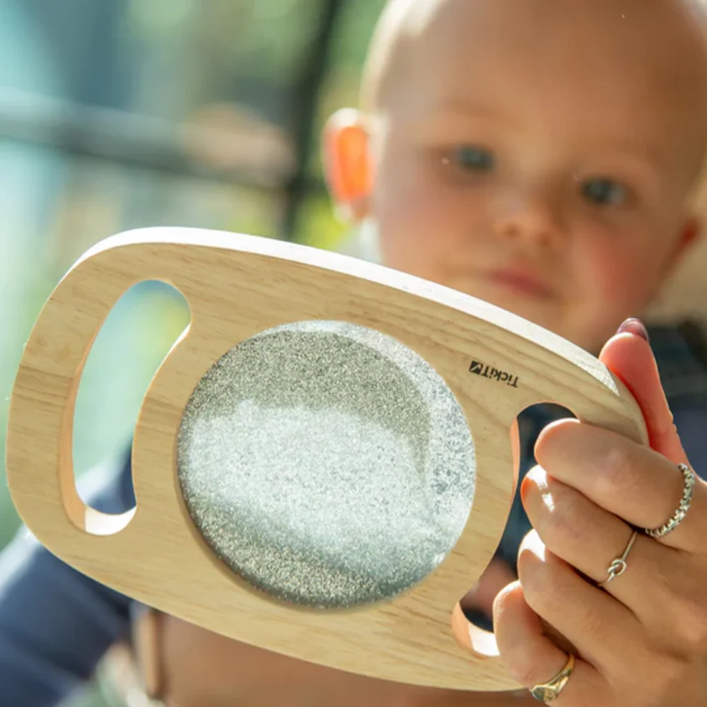 Gemakkelijk vast te houden glitterpanelen Zilver