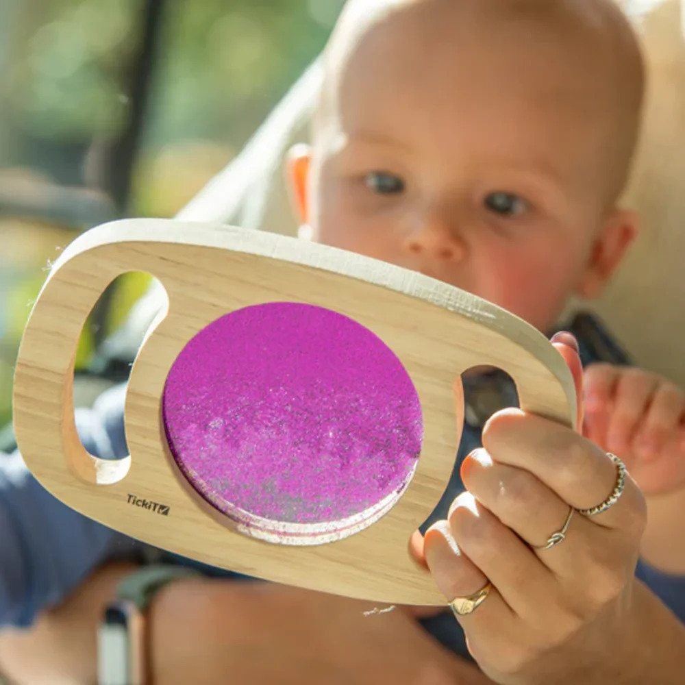 Gemakkelijk vast te houden glitterpanelen Paars