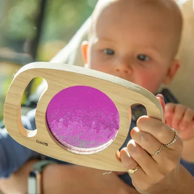 Gemakkelijk vast te houden glitterpanelen Paars