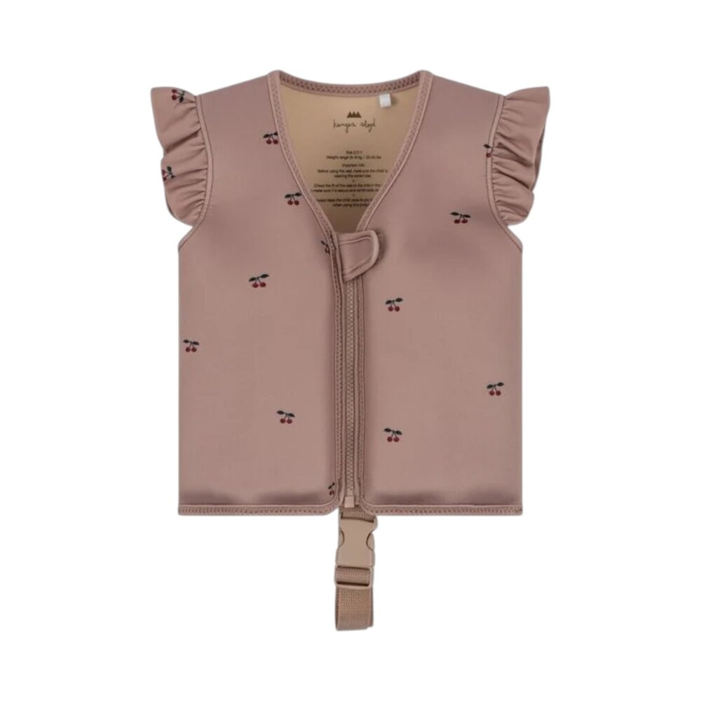 Zwemvest Neoprene Frill Cherry