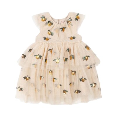 Yvonne fairy jurk Lemon sequin