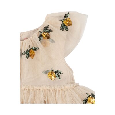 Yvonne fairy jurk Lemon sequin