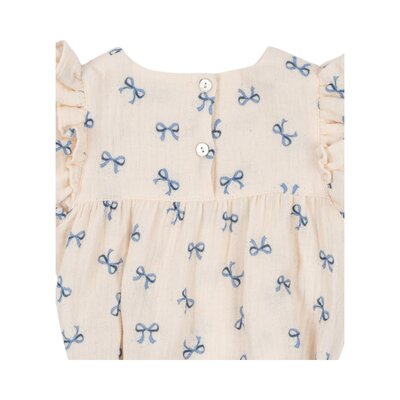 Coco romper gots Bow bleu