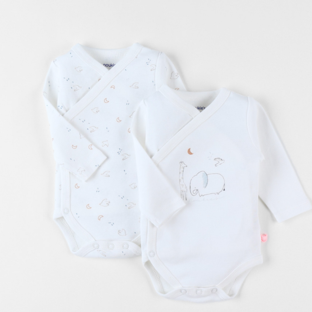 Body's met safari print Wit