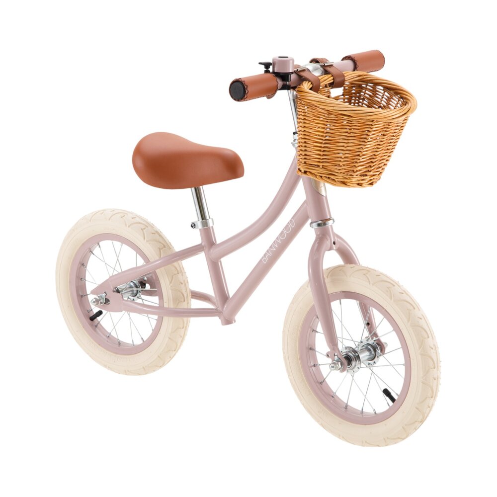 Balance Bike loopfiets First Go Dusty pink