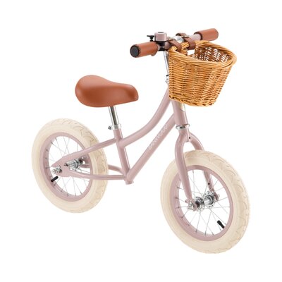 Balance Bike loopfiets First Go Dusty pink