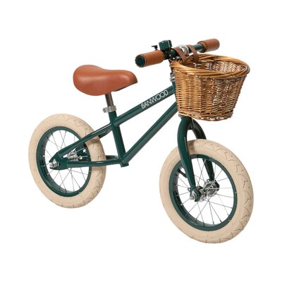 Balance Bike loopfiets First Go Darkgreen