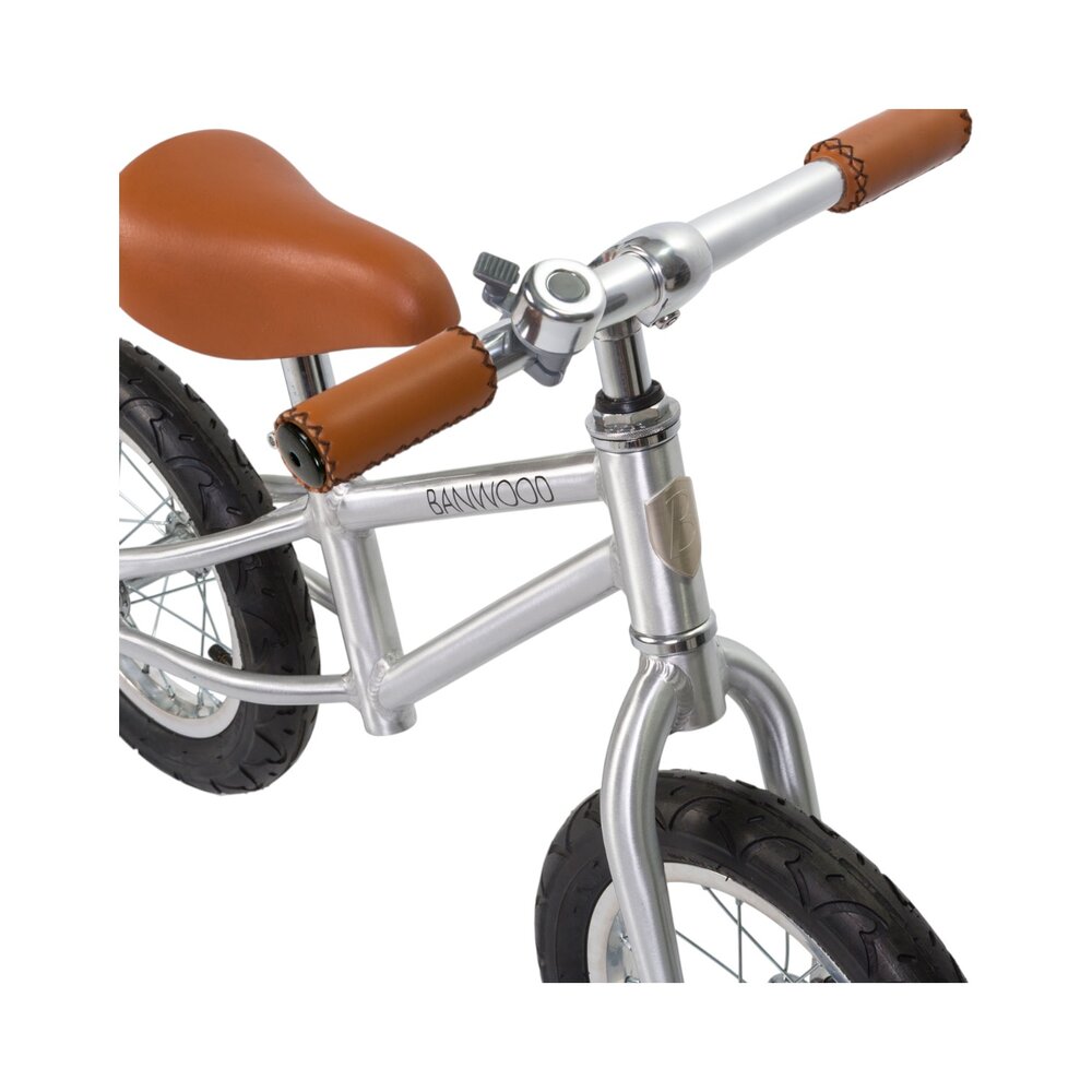 Balance Bike loopfiets First Go Chrome