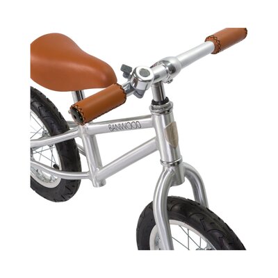 Balance Bike loopfiets First Go Chrome