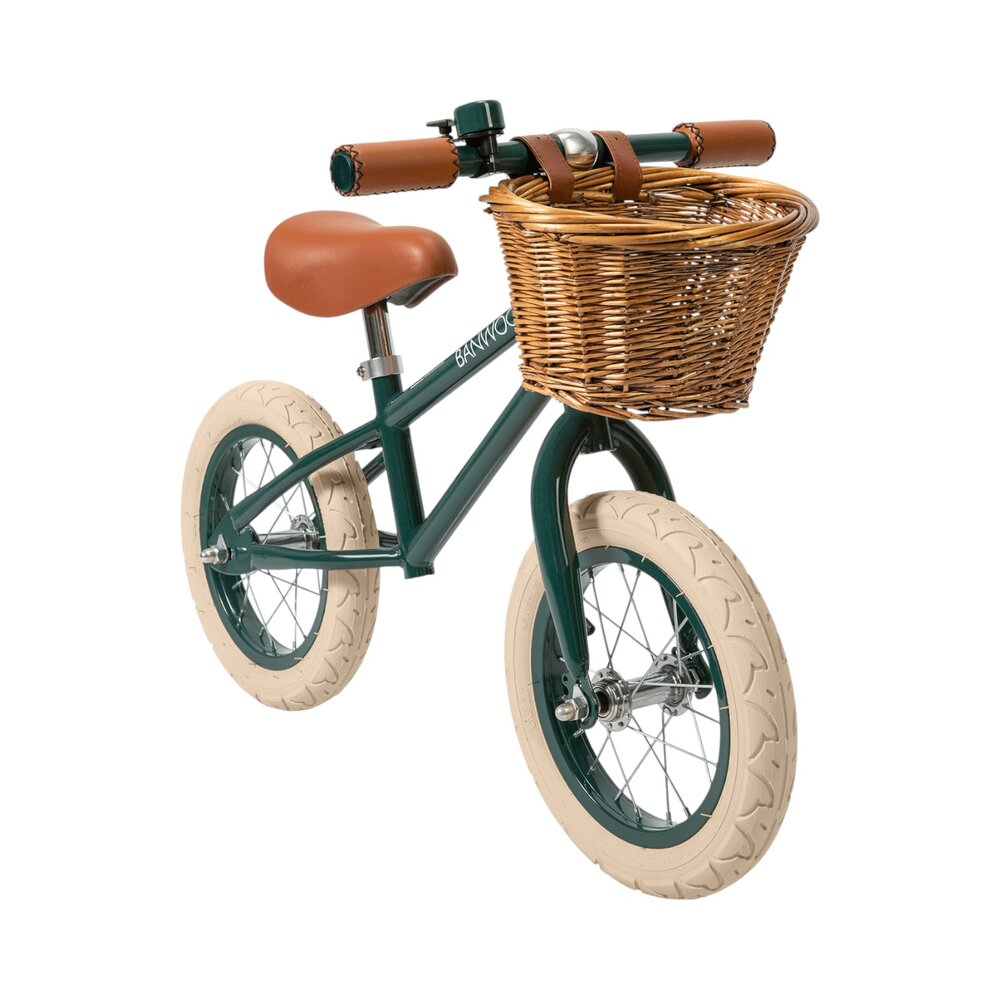 Balance Bike loopfiets First Go Darkgreen