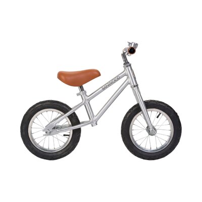 Balance Bike loopfiets First Go Chrome