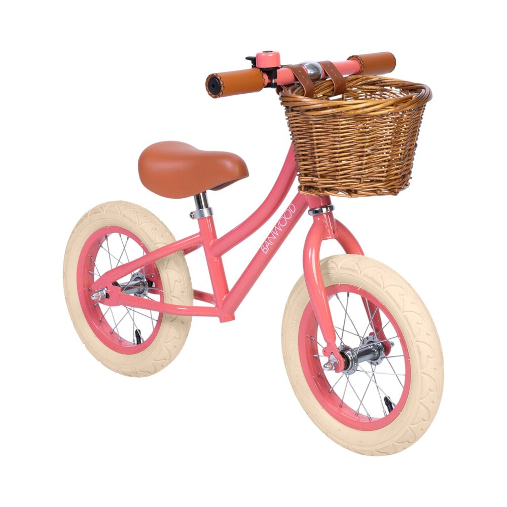 Balance Bike loopfiets First Go Coral