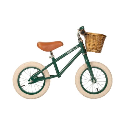 Balance Bike loopfiets First Go Darkgreen