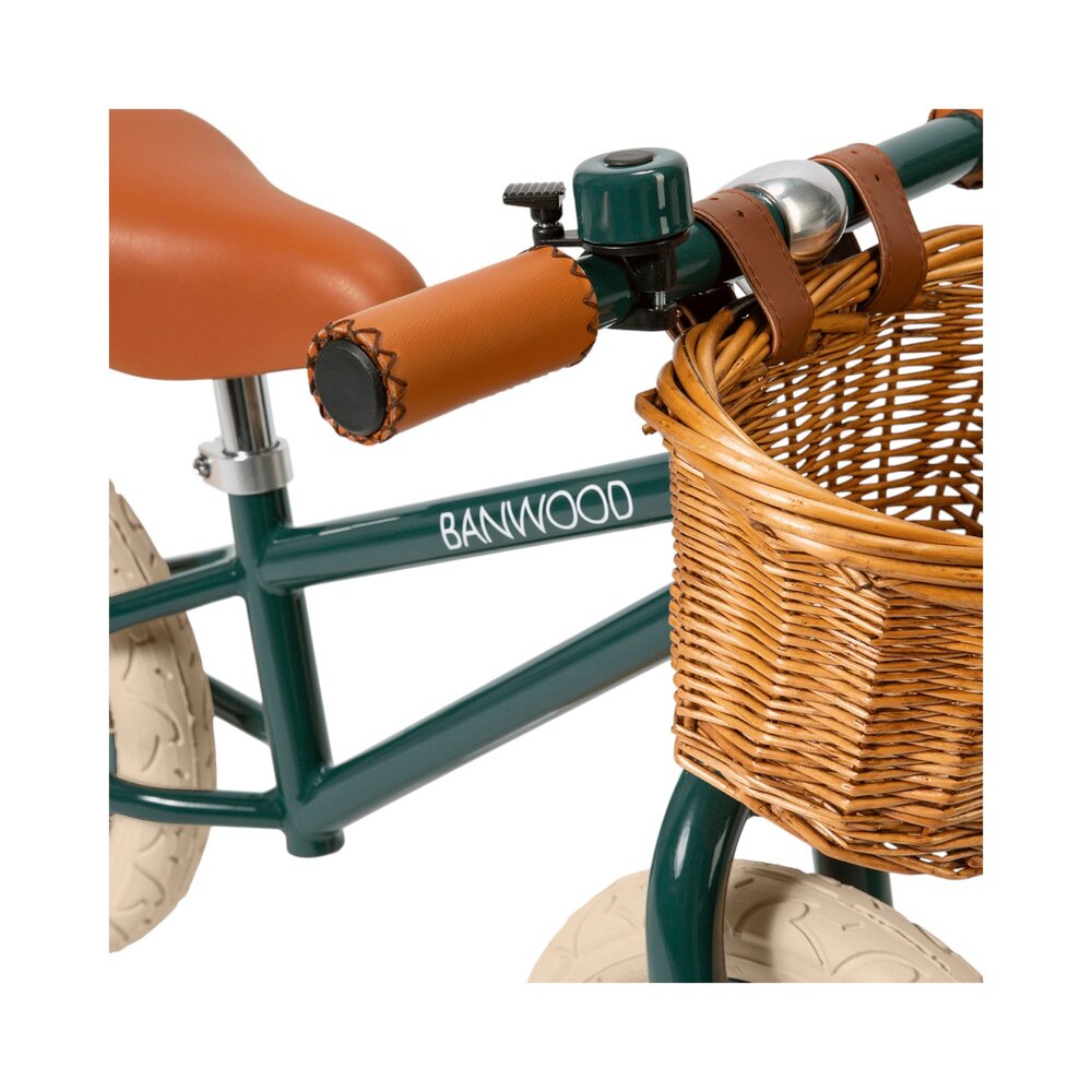 Balance Bike loopfiets First Go Darkgreen