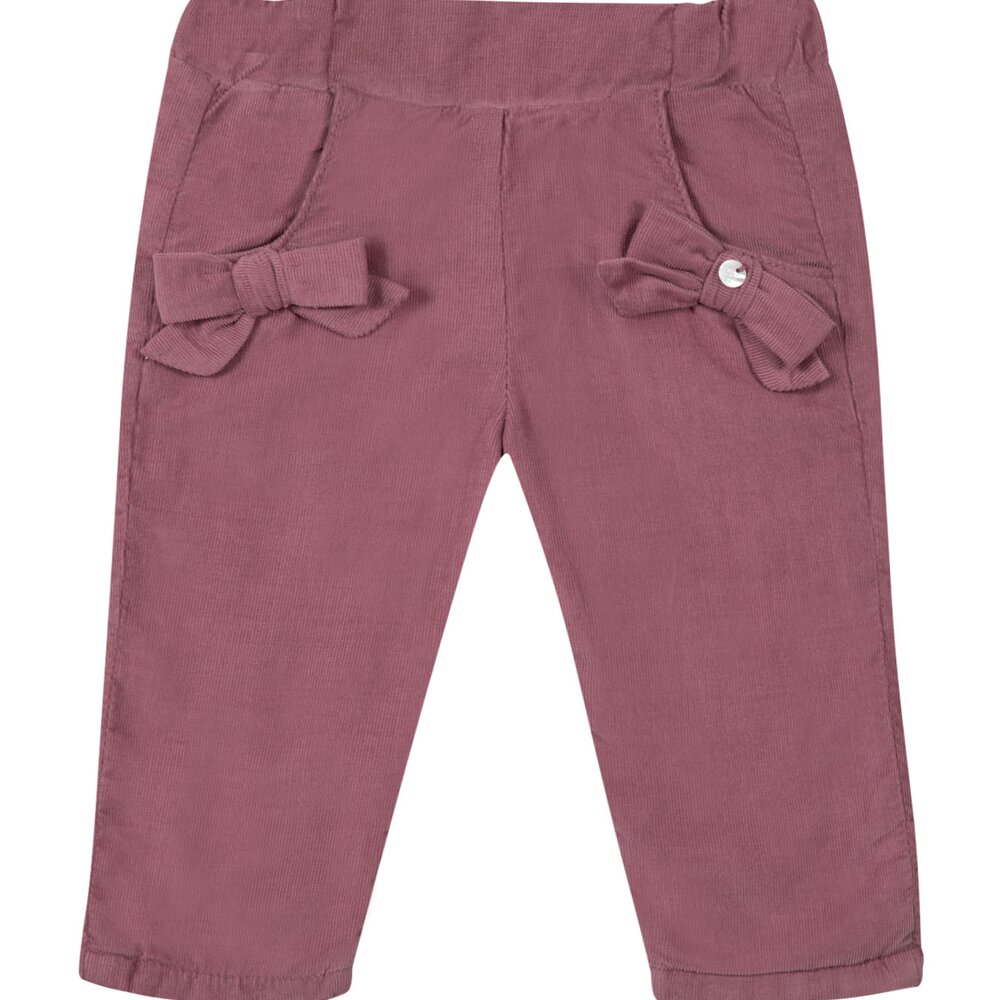 Broek fluweel met strikje Violine