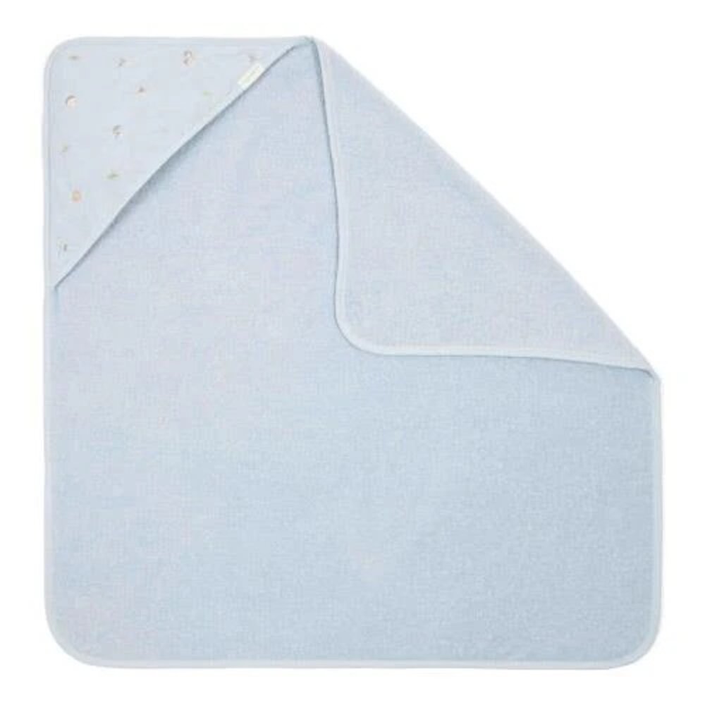 Badcape geborduurd - 75x75 cm Blue
