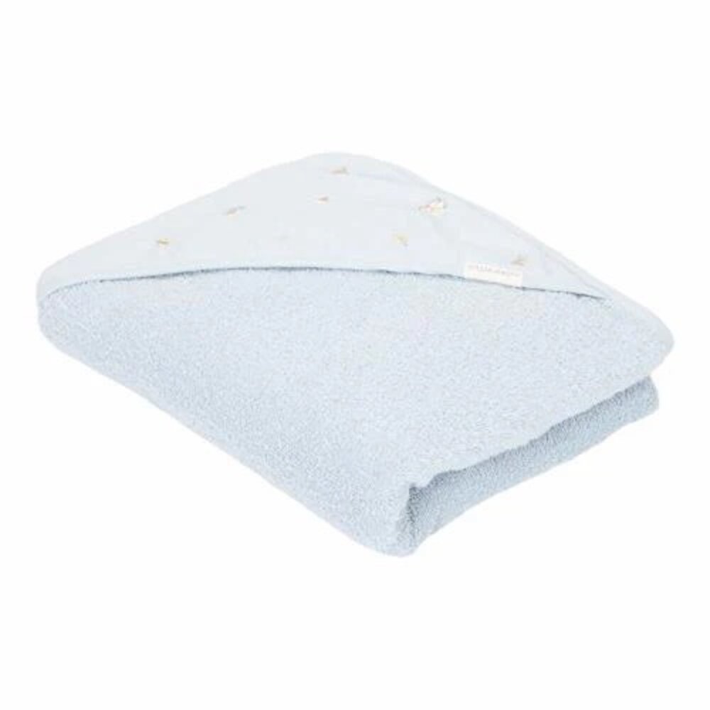Badcape geborduurd - 75x75 cm Blue