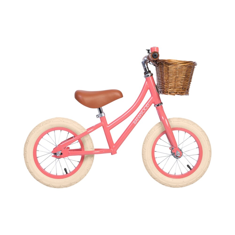 Balance Bike loopfiets First Go Coral