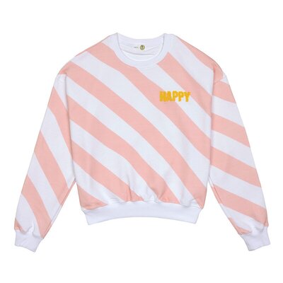 Sweater GOTS (relaxed fit) Happy Milky/peach