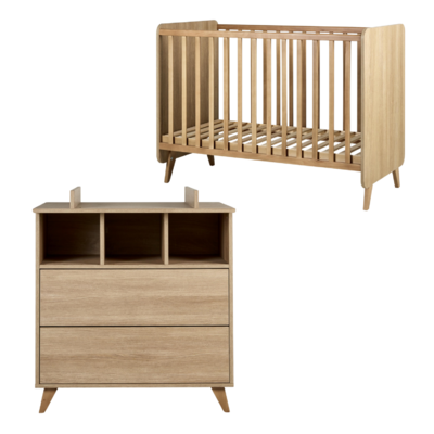 Loft Honey Ash 2-delige kamer (babybed 60x120+commode+extensie)