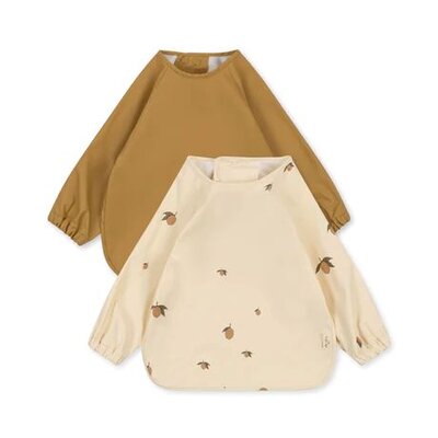 Set van 2 slabbetjes met mouwen Lemon