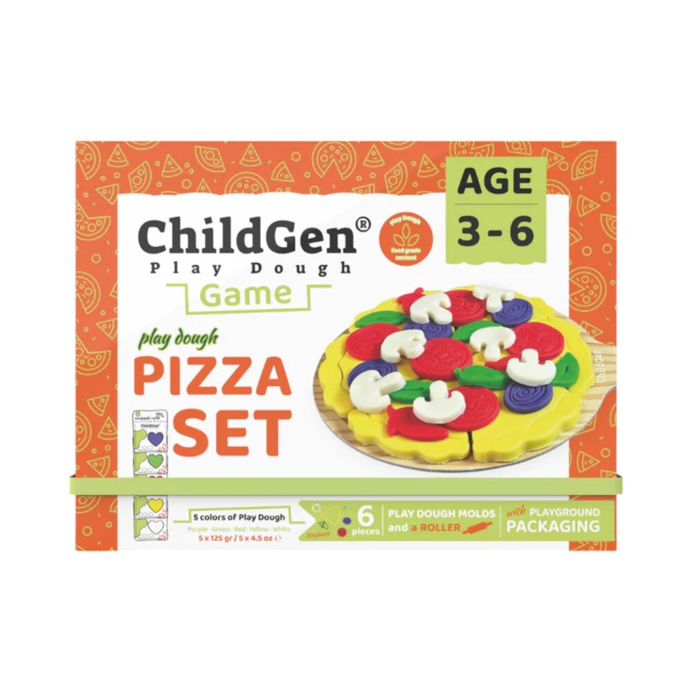 Play dough games - pizza set