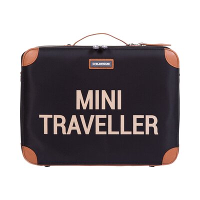 Mini Traveller kinderkoffer Zwart goud