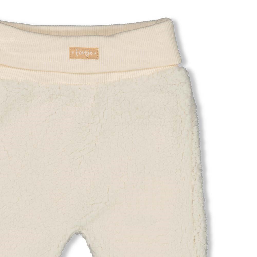 Broek teddy beige Offwhite