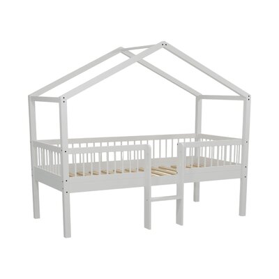 Forrest huisbed met ladder 90 X 200 CM beuk Wit