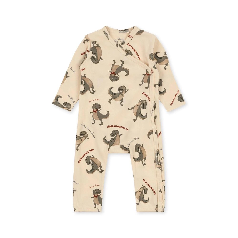 Basic newborn onesie gots Dansosaurus