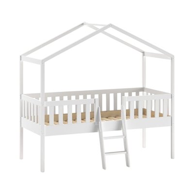 Dallas huisbed met ladder 90x200 cm Wit