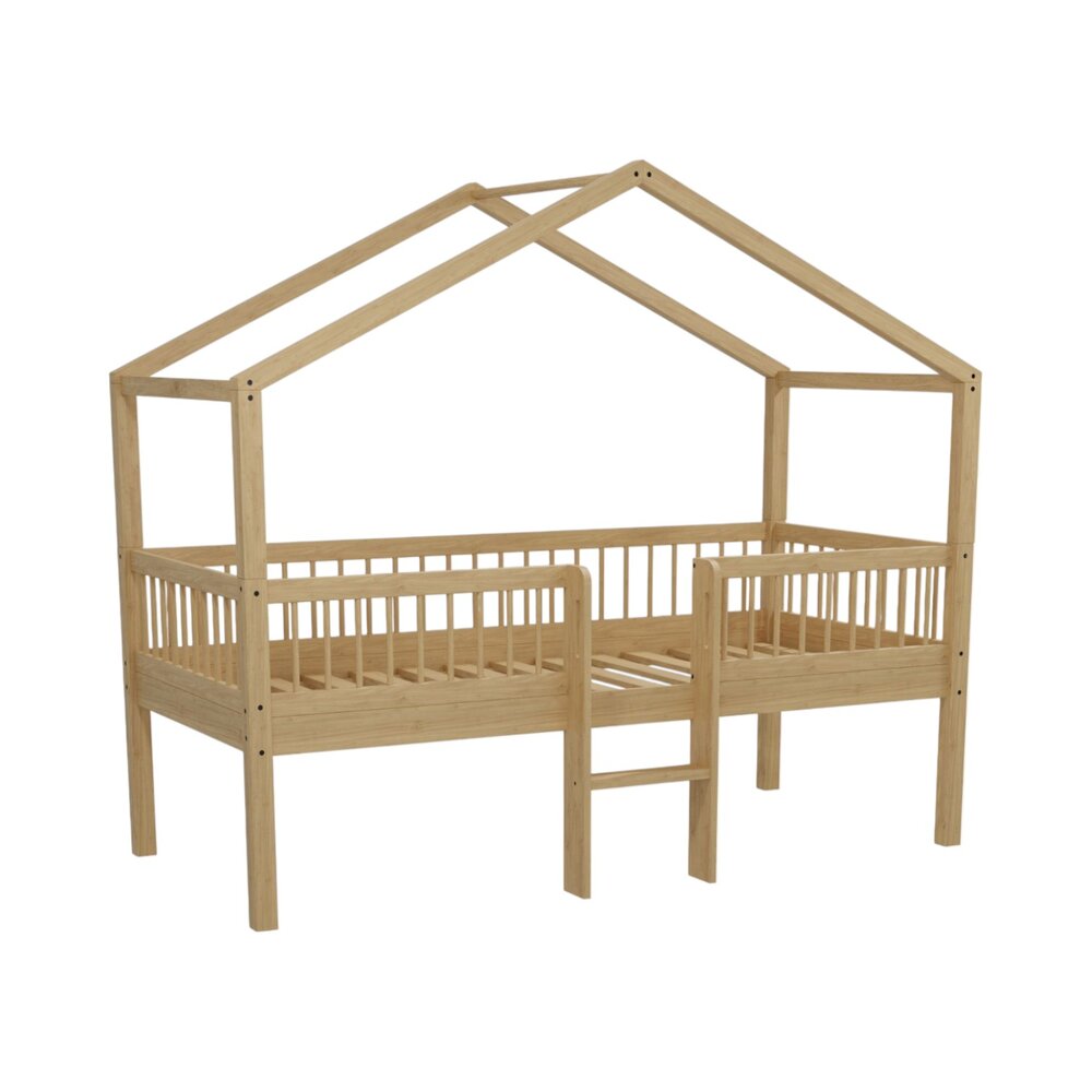 Forrest huisbed met ladder 90x200 cm eik