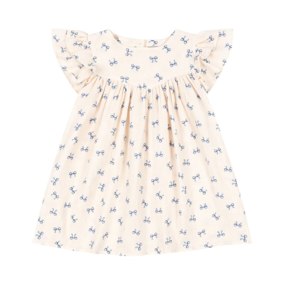Coco jurk gots Bow bleu