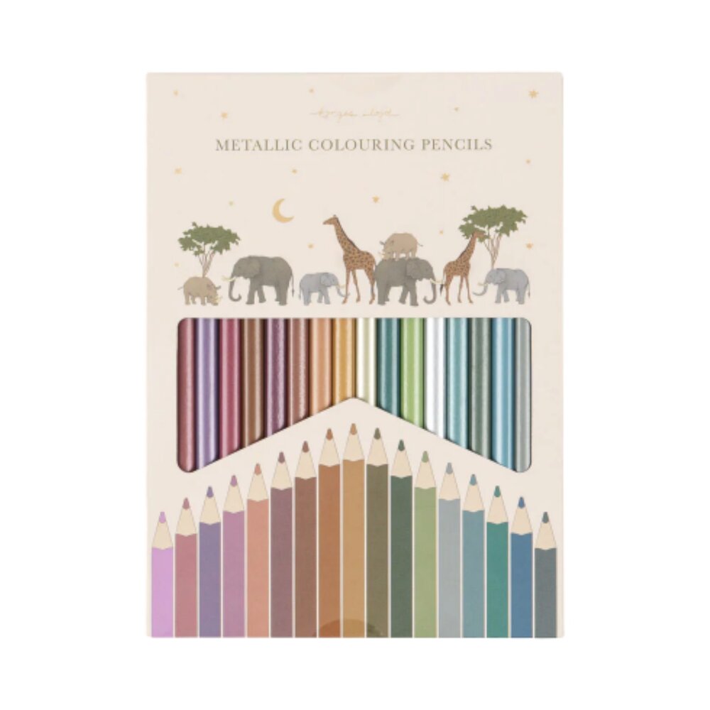 Metallic coloring potloden display 12 stuks