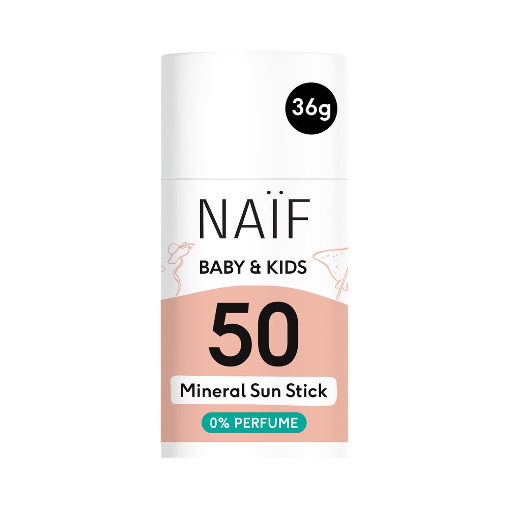Naïf Mineral Sunscreen Stick 0% perfume for Baby & Kids