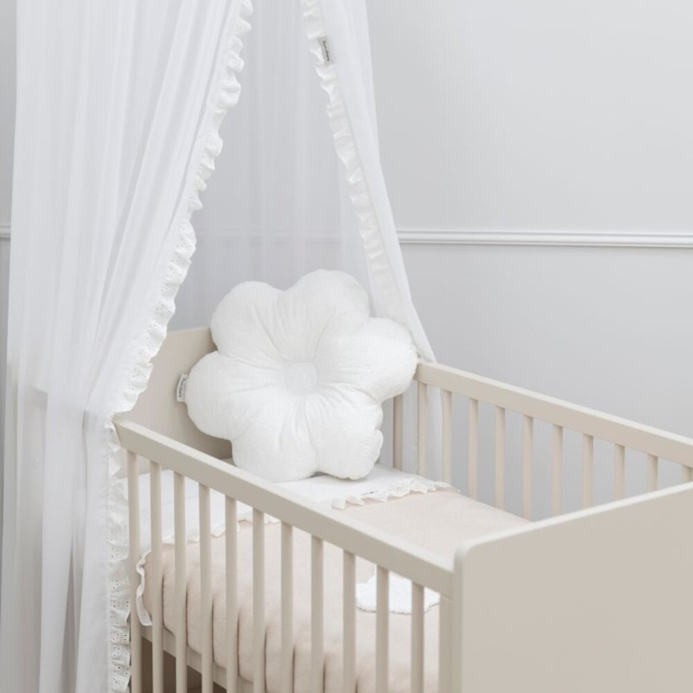 Kussen bloem Calm warm linen