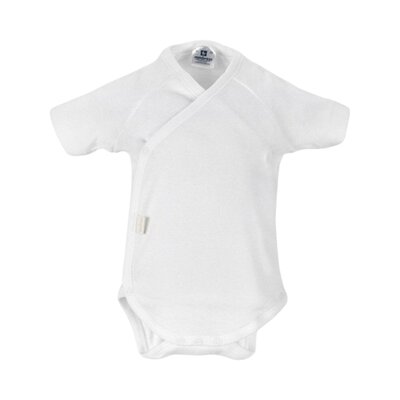 Body met overslag korte mouwen T1 Wit