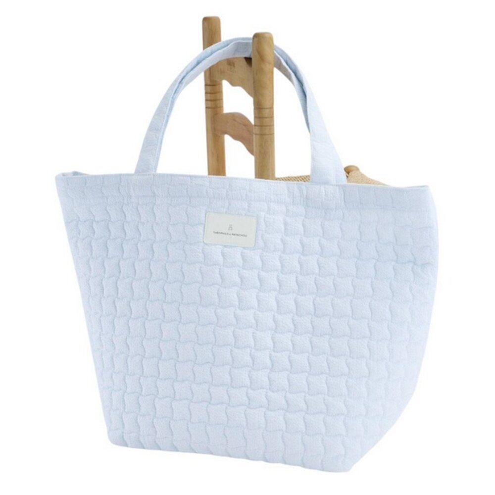 Tote bag - Gewatteerd Blue garden party