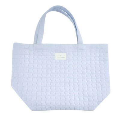 Tote bag - Gewatteerd Blue garden party