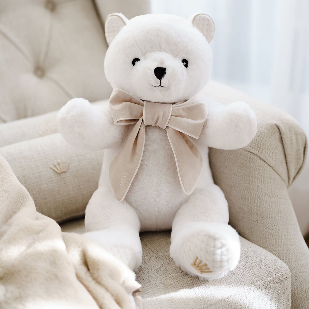 Teddybeer white ZOË 37cm Silent Sands