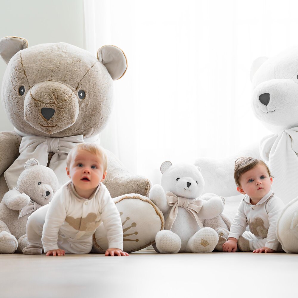 Teddybeer white ZOË 37cm Silent Sands