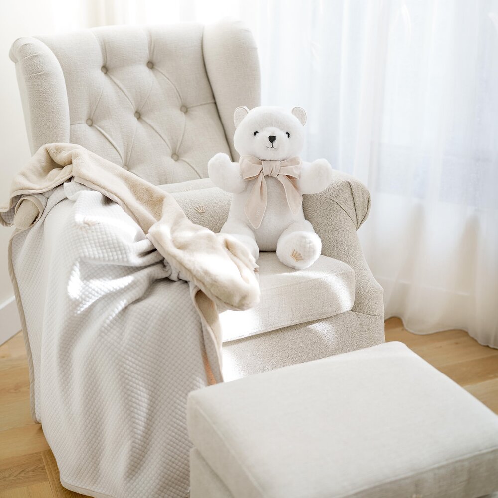 Teddybeer white ZOË 37cm Silent Sands