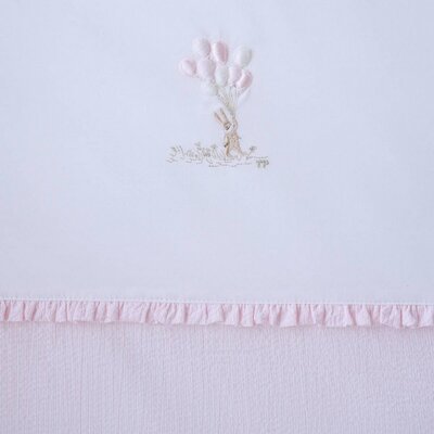 Donsovertrek bed 100x135cm + sloop Pink garden party